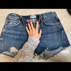 AGOLDE Parker Shorts in Size 27 color Rocksteady